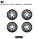 K 2 - two BOOSTER 4-WHEEL PK бустер 4 Wheel упаковка I2104008010 затонированный роликовые коньки детали запасной для замены 84/82A внутренний стандартный товар . покупка 