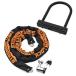 DAYTONA Daytona для мотоцикла chain lock + U -образный замок ключ 1 шт. 2.. блокировка управление φ8 цепь 2.0m Stronger блокировка комплект 48486