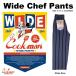 COOKMAN Cook man Wide Chef Pants широкий shef брюки Stripe Navy полоса темно-синий длинный 231-11840