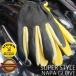 [ бесплатная доставка ]NAPA GLOVESnapa перчатка SUPER STYLE олень кожа tia кожаные перчатки простой всесезонный Moto голубой z специальный заказ цвет 875BG BLACK×GOLD чёрный × желтый 