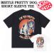 OCEAN BEETLE�@�I�[�V�����r�[�g��  BEETLE Pretty dog Short-sleeve shirt  ����T�V���c  dog-tee �u���b�N�E�z���C�g  Sacred Steel�R���{ ��T�V���c
