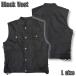 [ бесплатная доставка! распродажа!]BLACK VEST черный лучший унисекс Denim сетка L размер 