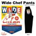 COOKMAN Cook man Wide Chef Pants Black широкий shef брюки черный длинный 231-11835
