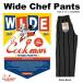 COOKMAN Cook man Wide Chef Pants широкий shef брюки Stripe Black полоса черный длинный 231-11839