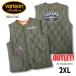 [ outlet!]VANSON Vanson стеганое полотно лучший Army зеленый 2XL размер (884V345)QUILTING VEST