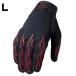 [ HOT LEATHERS ] механизм nik перчатка размер :L [Black 'Red Flames] мотоцикл перчатки hot кожа z