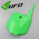 * выставленный товар KX65/'01-'23 KLX110/'01-'09 UFO передний номерная табличка зеленый (UF-3732-025)