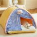  кошка bed кошка house зимний домашнее животное bed зима купол теплый нежный раунд type собака bed купол house занавески есть домашнее животное подушка 