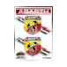  abarth стикер flash эмблема стикер (2 шт. комплект ) машина смешанные товары ABARTH