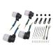 Zephyr 1100/ZEPHYR1100/RS(2001-) для super мотоцикл модель указатель поворота KIT чёрный корпус / прозрачный линзы lposhu лицо /POSH