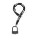  Abu s(ABUS) chain lock + блокировка диска гранит 12KS черный петля 58/140HBIII100+12KS Loop Black