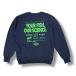  не использовался Russell Athletic × Berkley MULTI LOGO CREW мульти- Logo вырез лодочкой тренировочный футболка сотрудничество russell Berkley RBK-2416 темно-синий XL