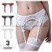 レースインナー小物　ガーターベルト単品　　インナーガーターベルト　シースルーガーター　リボン飾り　靴下つり　Garter belt　ランジェリー