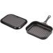  pearl metal made in Japan grill pan black 25 × 17cm iron made cover steering wheel easy recipe attaching rectangle wave la cooking HB-3994