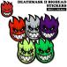 spito fire стикер SPITFIRE DEATHMASKII BIGHEAD 3 дюймовый ASSOTED COLORS цвет. выбор . не почтовая доставка рассылка 