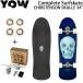 yaukli stain son26 YOW CHRISTENSON SKALLE 34 Complete Surf skate 