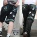 PANDIESTAJAPAN хлеб tie старт Japan брюки тренировочный брюки распорка шорты 2WAY брать . вне .. Panda принт вышивка талия резина шпаклевка .