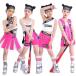  чирлидинг костюм Cheer танцевальный костюм форма Kids девушки Cheer Cheer девушка костюм Jazz танцевальный костюм hip-hop отвечающий ..