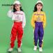  Kids Dance танцевальный костюм выставить девочка девушки футболка короткий брюки длинный рукав jaz hip-hop постановка одежда Kids Dance одежда Junior 