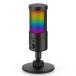 Faunow Mike USB конденсаторный микрофон PC Mike RGB свет одним движением mute машина Dio ido палец направление штекер & Play head 