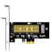 GLOTRENDS M.2 PCIe X1 конверсионный адаптор карта,M.2 PCIe 4.0/3.0/2.0 SSD (NVMe/A