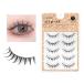 LASHIDOL natural eyelashes extensions eyes . small . transparent axis handmade nature (manga lash no.03)