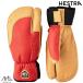 he -тактный la3 палец Short лыжи свечение хлеб язык HESTRA TOPO 3-FINGER FULL LEATHER SHORT Flame Red Tan 33872 540701
