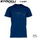  stock li хлопок футболка темно-синий .STOCKLI T-SHIRT NAVY MELANGE THE SWISS SKI 502149583