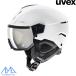  Uvex лыжи козырек шлем белый черный коврик UVEX INSTINCT VISOR WHITE 5662605