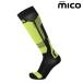 miko112 тонкий лыжи носки melino шерсть свет черный желтый mico MERINO WOOL LIGHT 112 160