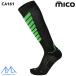 miko161 тонкий лыжи носки черный зеленый MICO CA-161 160 OXI-JET SKI TOURING BLACK GREEN CA161 155