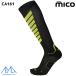 miko161 тонкий лыжи носки черный желтый MICO CA-161 160 OXI-JET SKI TOURING BLACK YELLOW CA161 160