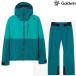  goldwin одежда для лыжников Goldwin G-Sector Hooded Jacket + G-Engineered Regular Pants BJ голубой коралл G14302-G34353R-BJ