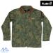 p Runx s низкая подвеска цвет do жакет Jean gruPLANKS THROW-DOWN COLLARED JACKET JUNGLE PALM MO-TDJ102