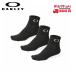  Oacley OAKLEY носки 3P SOCK 93238jp 01K Jet Black 3 пар комплект [93238jp-01K]