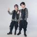  Kids танцевальный костюм hip-hop девочка мужчина для мужчин и женщин Корея ребенок одежда HIPHOP осень stage костюм jazz тренировка надеты верх и низ 2 позиций комплект группа одежда короткий рукав 
