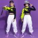  Корея ребенок одежда HIPHOP hip-hop stage костюм Kids танцевальный костюм jazz отвечающий .. Jazz Dance тренировка надеты спортивная форма Dance одежда группа одежда девочка 