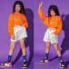  Корея ребенок одежда HIPHOP Kids танцевальный костюм hip-hop девочка stage костюм танцевальный костюм отвечающий .. Jazz Dance Cheery da- костюм тренировка надеты комплект 