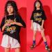  Kids танцевальный костюм hip-hop Корея ребенок одежда HIPHOP stage костюм отвечающий .. Jazz Dance мужчина девочка комплект презентация . рука футболка тренировка надеты 