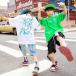  танцевальный костюм hip-hop мужчина девочка Корея HIPHOP верх и низ в комплекте Kids танцевальный костюм ребенок одежда отвечающий .. stage костюм jazz спортивная форма тренировка надеты 