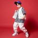  Kids танцевальный костюм hip-hop Корея ребенок одежда HIPHOP stage костюм отвечающий .. Jazz Dance мужчина девочка верх и низ в комплекте презентация . рука футболка 