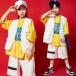  Kids танцевальный костюм hip-hop Корея ребенок одежда HIPHOP stage костюм отвечающий .. Jazz Dance мужчина девочка комплект презентация . рука футболка тренировка надеты 