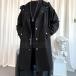  тренчкот мужской весеннее пальто длинное пальто свободно Mod's Coat весна осень милитари большой Silhouette одноцветный casual внешний 