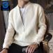  вязаный кардиган мужской вязаный s жакет одноцветный .. воротник casual Zip выше вязаный пальто теплый осень-зима одежда ходить на работу casual внешний 