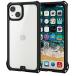  outlet iPhone 14 iPhone 13 hybrid кейс черный Elecom ZEROSHOCK ударопрочный ударная абсорбция рама цвет прозрачный PM-A21BZEROFCBK