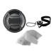 Canon PowerShot SX70 HS Lens Cap Center Pinch (58mm) + Filter Adapter + Lens Cap Holder + Nw Direct Microfiber Cleaning Cloth.