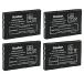 Kastar 4-Pack Battery Replacement for Icom IC-RX7, Baofeng UV-100, UV-200, UV-3R, UV-3R Mark 2, Dynascan AD-09, Intek KT-950EE, LN-950, IWATSU DC-PS8,