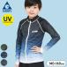  Rush Guard Junior мужчина Jerry 140 150 160 blue black зеленый бассейн плавание море отдых начальная школа ученик начальной школы GERRY UV cut стрейч плавание 