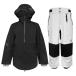 ID one SKIWEAR MOGUL3L Set BK / WT черный / белый 25-26