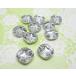  resin button shining square 10 piece [bot-017]